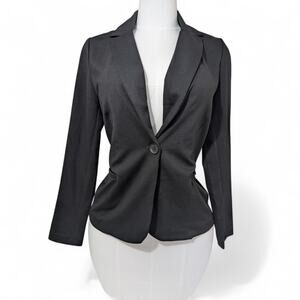 Philosophy Republic Clothing Black One Button Blazer Jacket NWT Size M